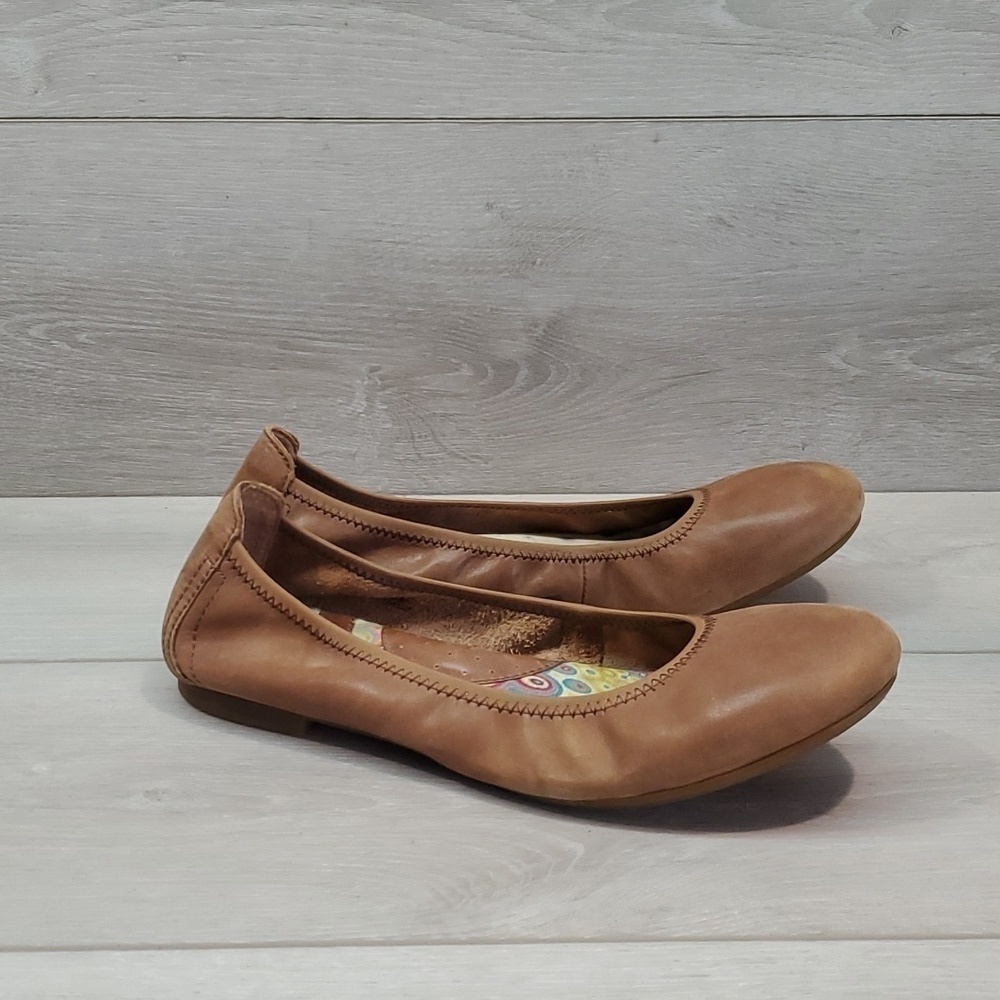 Born Women Comfort Conganc Leather Loafer Ballet Flats shoes sz 8.5M - Picture 2 of 12